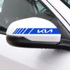 CASSX1 2Pcs Car Rearview Mirror Vinyl Stickers For KIA Ceed Forte K9 Optoma Picanto Rio Sorento Soul Sportage Auto Accessories