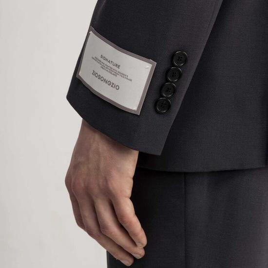 GeosongiO Signature Single Notched Suit Gray ZF3SU324GY