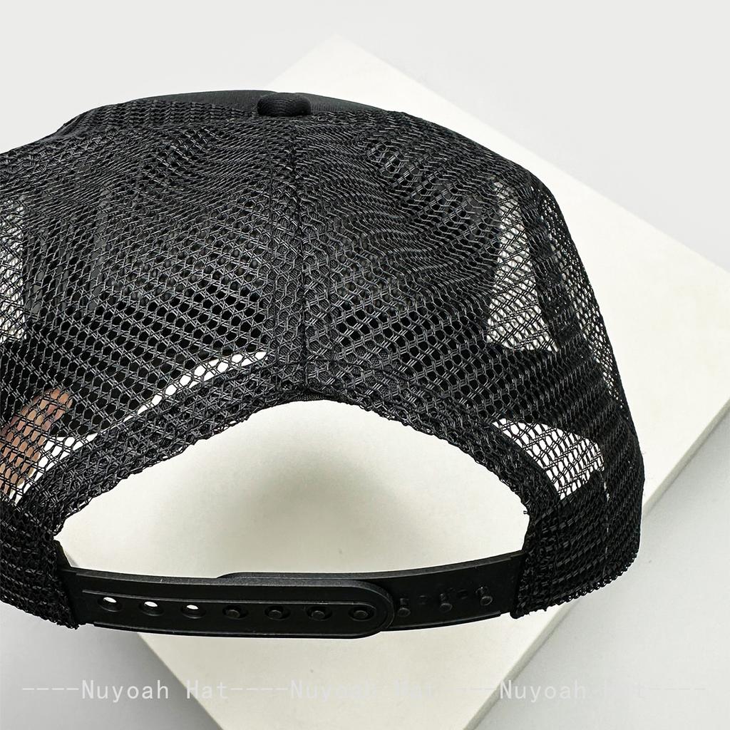 And Women Personalized Devil Horns Letter Prints Embroidery Baseball Caps Air Permeable Mesh Sun Protection Hip Hop Trucker Caps All-Match Outdoor