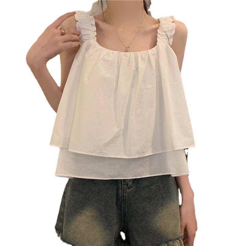 Dámské tílko camisole letní tílko Spice Girls volné bez rukávů krátké topy