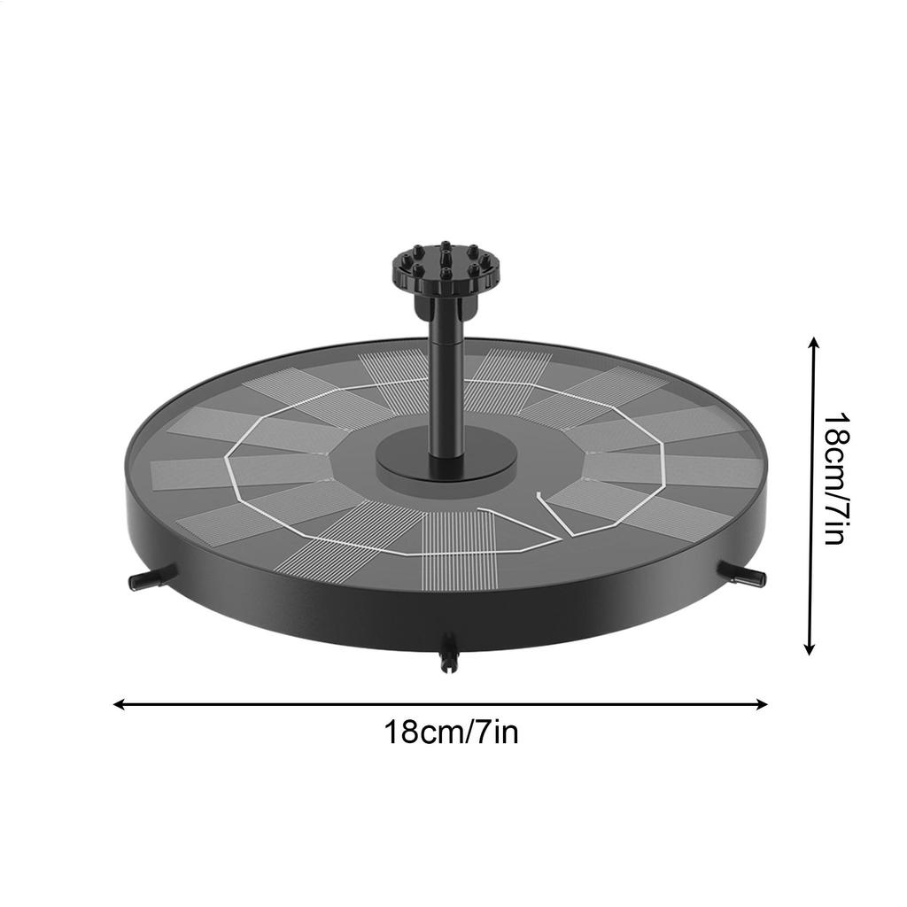 Bird Bath Solar Fountain Hummingbird Pump Solar Fountain For Lawn Garden Pool Deck Patio Backyard Yard Outside Decor