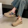 Retro Platform Running Shoes 2025 Spring and Autumn New Rubber Sole Casual Shoes College Style Fashion Sports Shoes Women