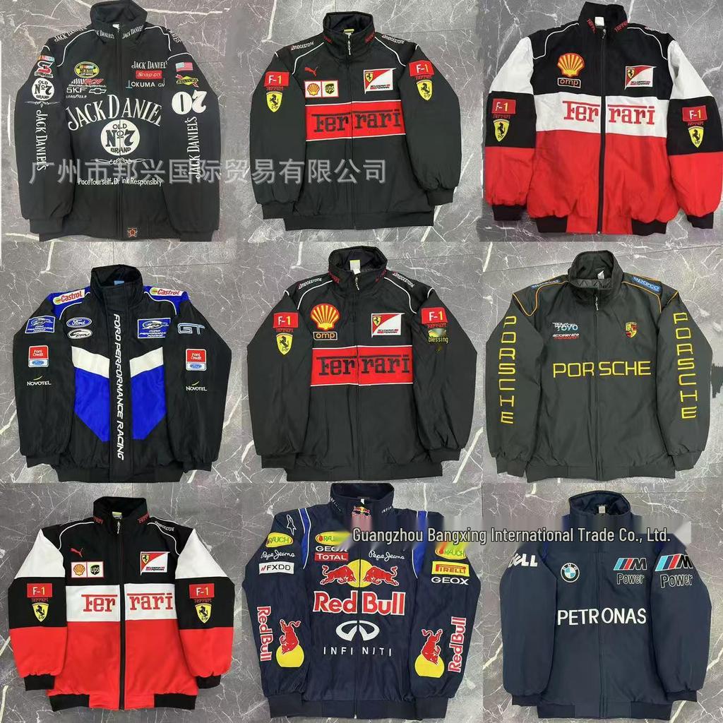 F1 Verseny Motoros Dzseki: Teljesen Hímzett, Hétköznapi Hosszú Ujjú, Téli Pamut