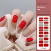 22-Finger Cross-Border Color Block Nail Stickers - No-Bake Gel Full Cover