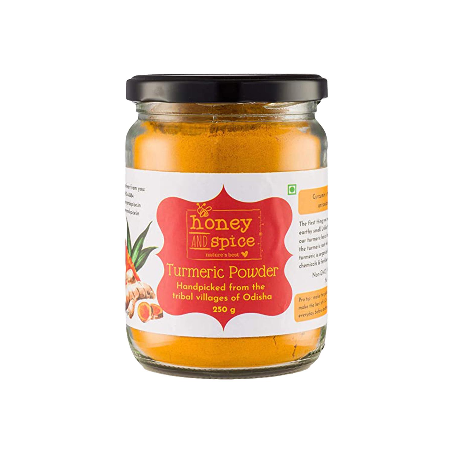 

Порошок куркумы с медом и специями, собранный вручную из племенной деревни Одиша Органик. 8.8 Ounce