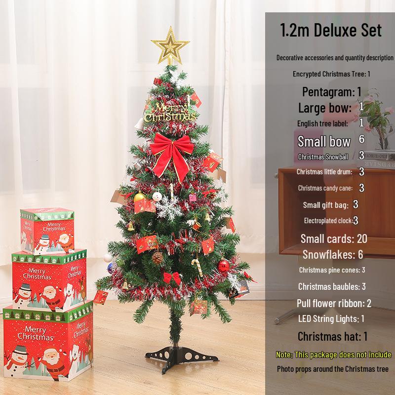 Christmas Tree Set with Window Decorations (60cm, 1.2m, 1.5m, 1.8m, 2.1m)