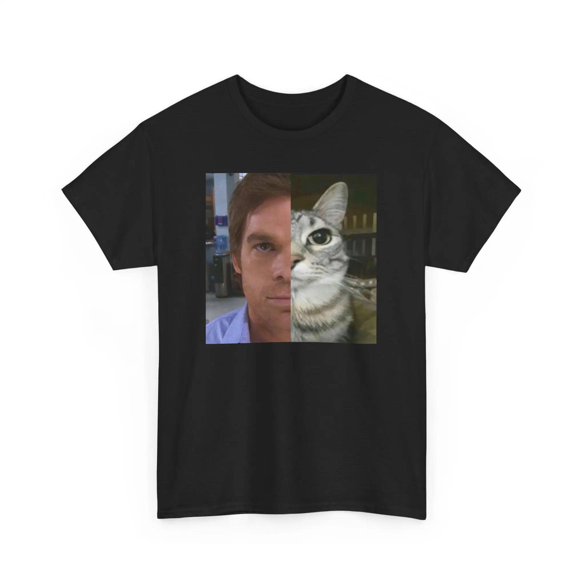 

New Men Cotton T-shirt Dexter Morgan T-shirt Prue Cotton Unisex T-shirt Funny Cat T-shirt Unique Design Unseix Top M