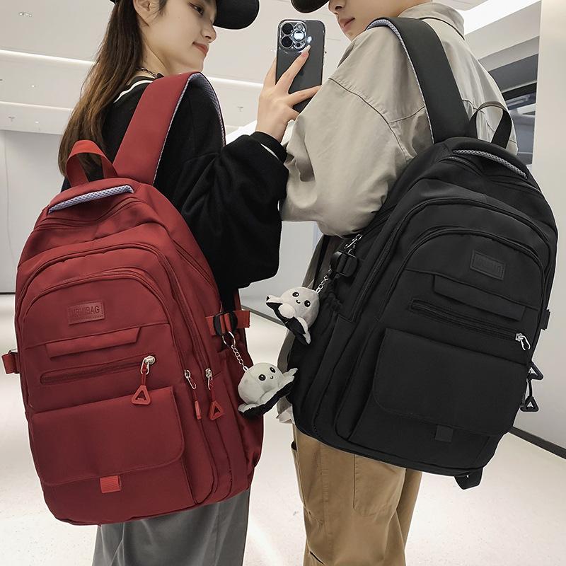 School Bag Men's College Student Backpack Middle School Student Junior High School High Quality Fashion Elementary School Student Backpack