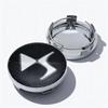 4pcs Black Silver DS Logo Emblem Car Wheel Center Caps 58MM 54MM Rim Hubcaps Dust Cover Wheels Hub Cap Replace Car Accessories