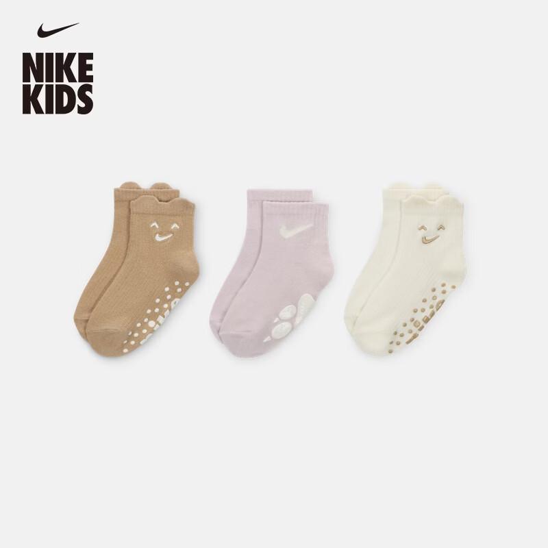 Nike Infant Toddler Ribbed Ankle Socks (3-Pair Pack) 2-4 Years