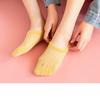 Spring and Summer Thin Invisible Socks for Women, Mesh Breathable Boat Socks That Won't Fall Off, Solid Color Socks