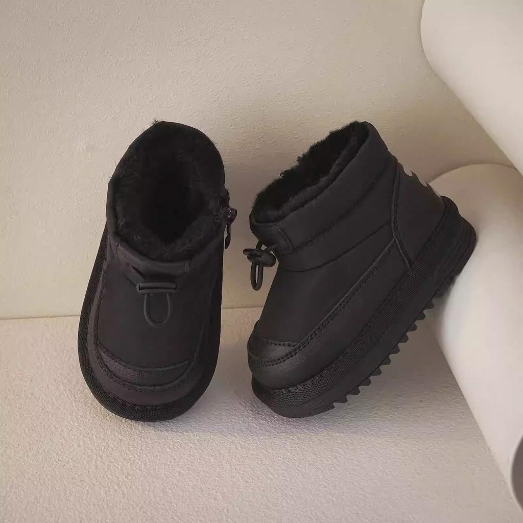 Children's Snow Boots With Fleece Thickened, Soft-Sole, Warm, Waterproof Cotton Boots For Boys And Girls
