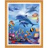 Diamond Embroidery Seabed Animals Picture of Rhinestone Full Round Diamond Painting Cross Stitch