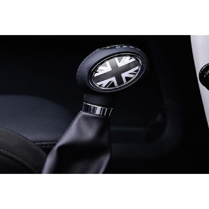 For BMW Mini Clubman F54 Black Gray Center Console Gear Shift Knob Sticker Trim