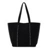 Retro texture large capacity underarm women's bag new rivet tote bag deerskin velvet shoulder bag
