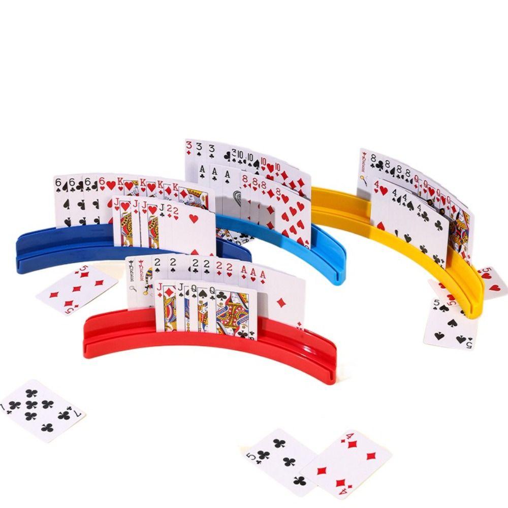 Expandable Playing Cards Holders Two-Layer Hands Free Card Holder  Board Game Accessories