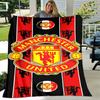 1pc Blanket - Manchester United FC logo Print Design, Lightweight Blanket for Sofa, Bed- Soft &Warm, Gift for All Seasons