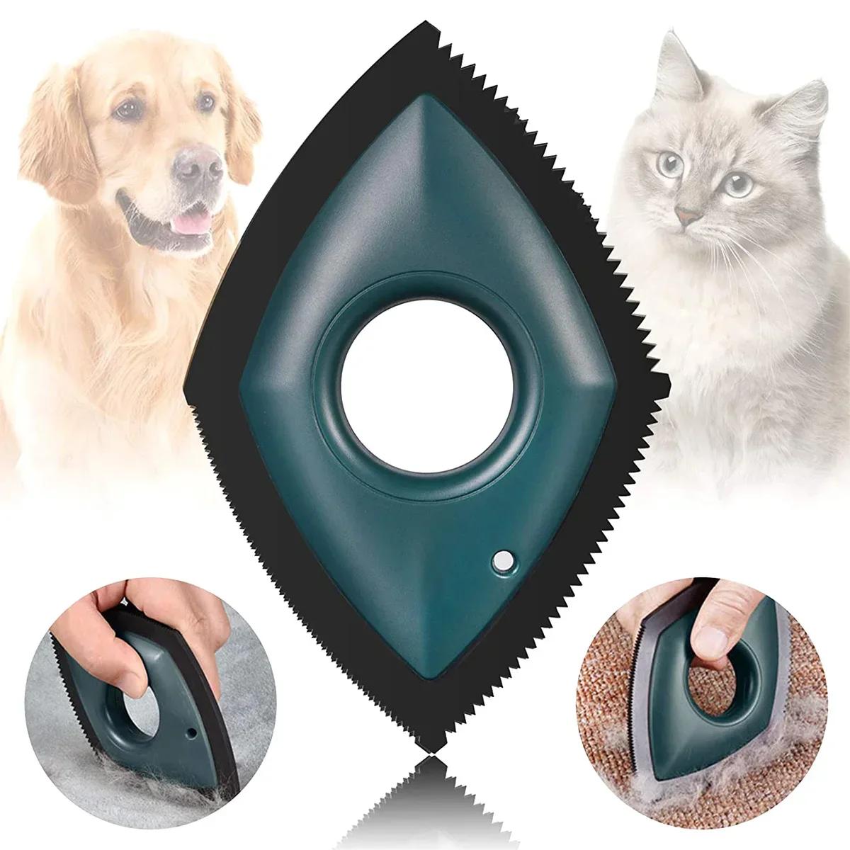 

Tool Pet Dog Supplies Repeatable Use For Dogs Rubber Cats Brush Sand Release Comb Hair Removal Comb Pets Dogs Accessories Puppy зелёный
