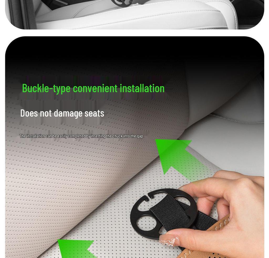 Lynk & Co Integriertes Beinstützen-Autositzkissen Atmungsaktive Verlängerung für Modelle 06/08/01/02/03/09.