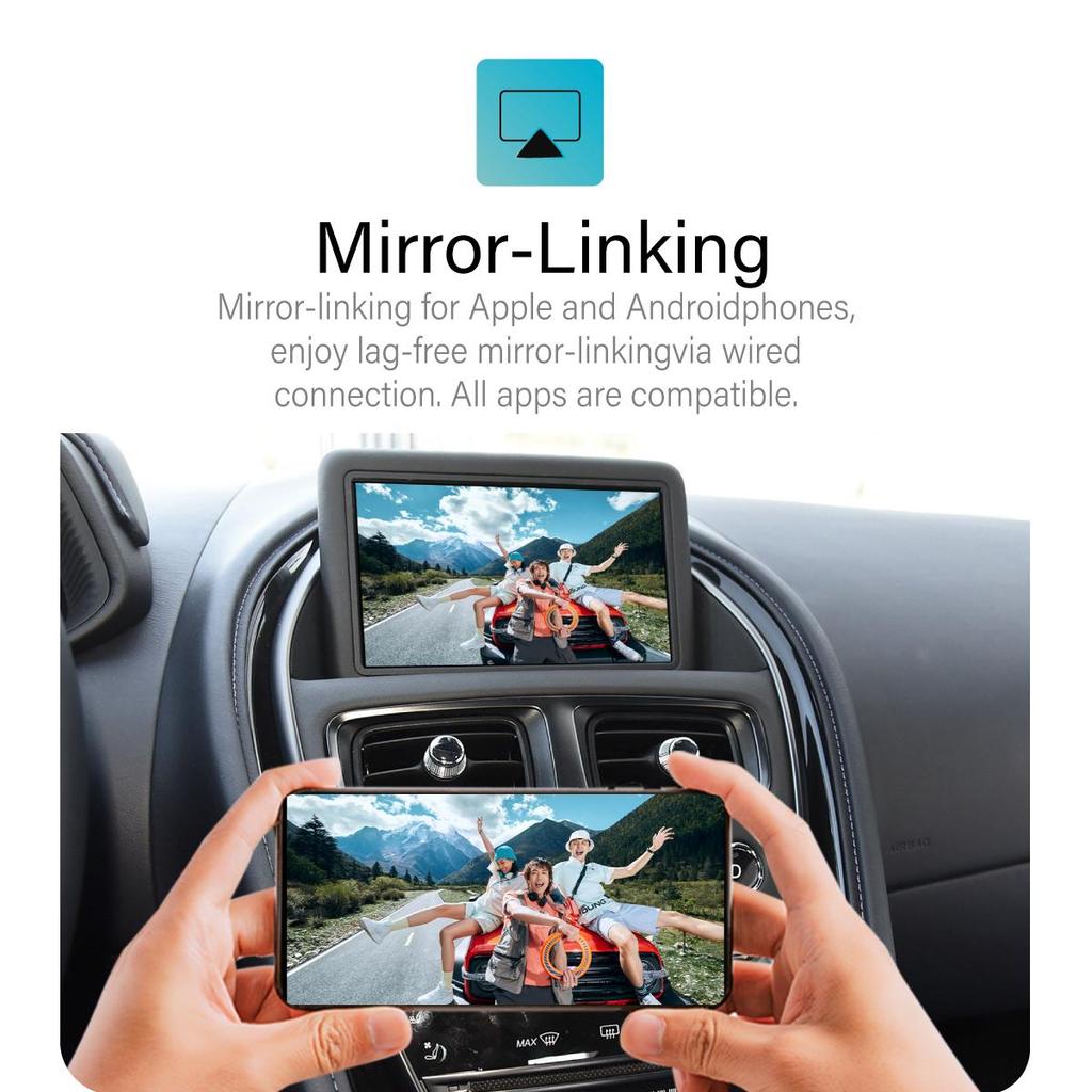 Sinairyu Wireless CarPlay Android Auto Retrofit Kit Module Compatible For Aston Martin DB11 2012-2018 Mirror Link