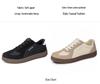 Leichte Frühlings-Freizeit-Damenschuhe in einfarbiger deutscher Stilrichtung, vielseitig, weiß