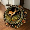 1PC Deer Floral Umbrella-8-Rib Reinforced, Automatic Open, Lightweight & Durable, Cute Fashion Accessory for Outdoor, Beach or Casual Use, Beach Umbre