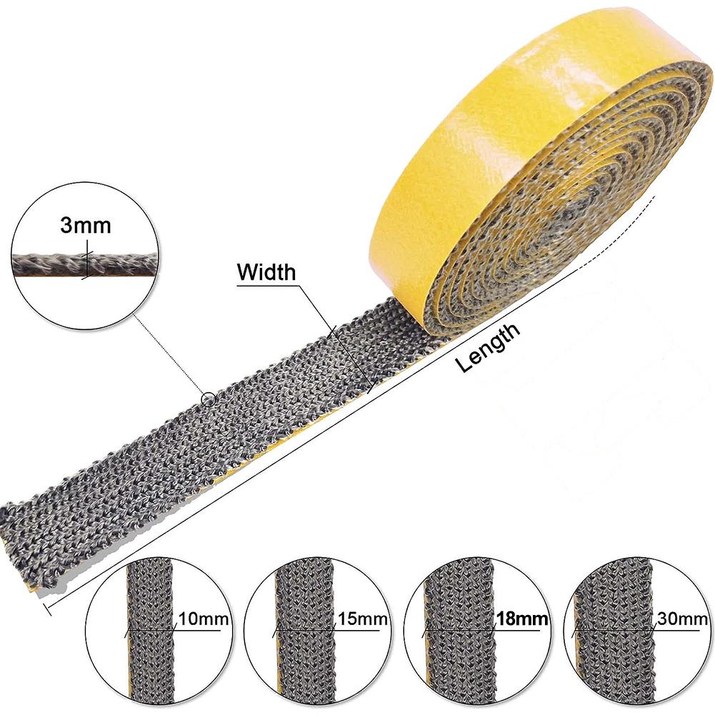 Pellet Stove Heating Gasket Cord Stove Door Fireplace Cord Fiberglass High Temperature Woodburner Oven Door Sealing Flat Rope
