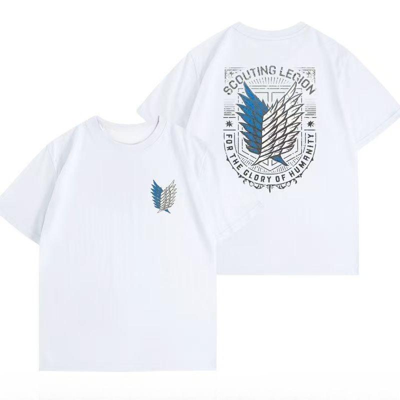 Attack On Titan Anime Oversize T-shirt Men Women Short Sleeve Casual Tee Cotton Unisex Streetwear Cosplay Harajuku Tops Y2k