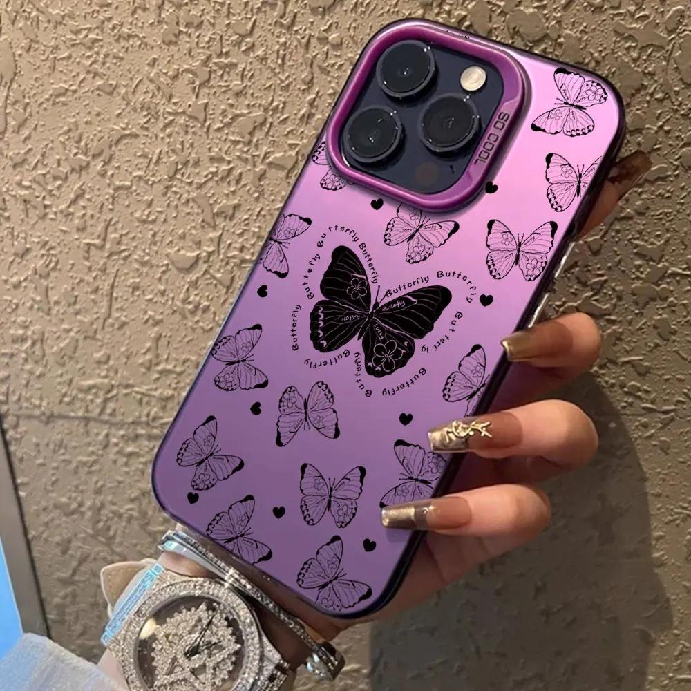 For Realme C65 C67 4G 5G C61 C63 C55 C51 C53 C11 C12 C15 C17 C21Y C25Y C25S C30S V50S P1 Pro Case Shockproof IMD Cover Butterfly
