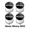4pcs Car Wheel Hub Center Cover Tire Rim Cap Decoration Sticker For Mazda 3 CX3 CX4 CX5 CX7 CX8 CX9 CX30 RX7 Atenza Axela FF8
