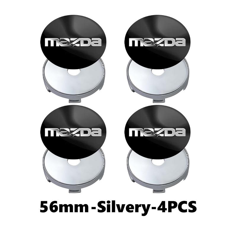 4pcs Car Wheel Hub Center Cover Tire Rim Cap Decoration Sticker For Mazda 3 CX3 CX4 CX5 CX7 CX8 CX9 CX30 RX7 Atenza Axela FF8