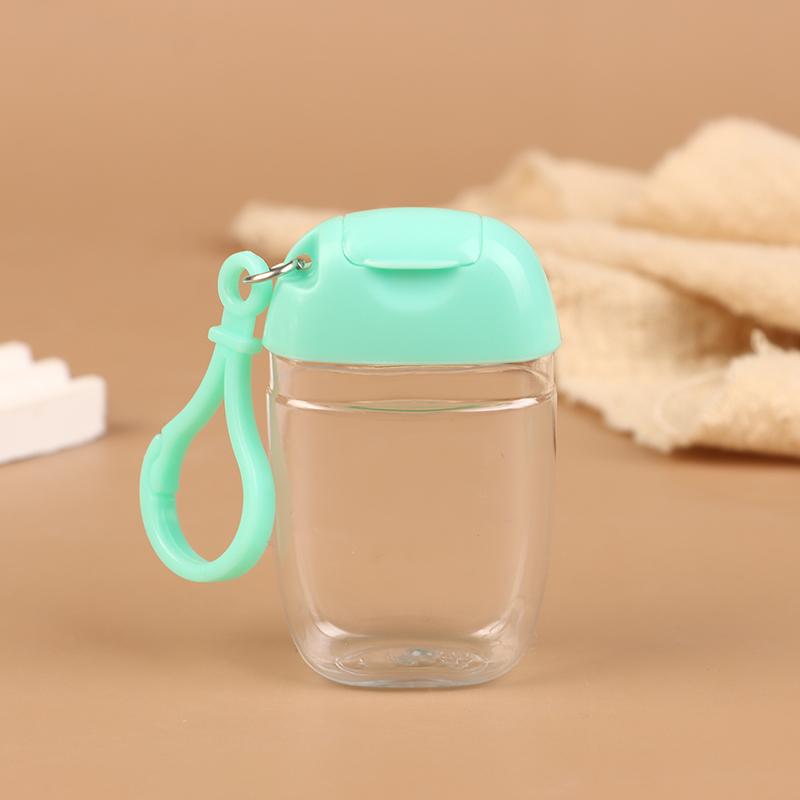 30 ml Tragbare Nachfüllbare Flaschen mit Haken Handdesinfektionsmittel Alkohol Kosmetikbehälter Outdoor Mini Seifenspender Behälter