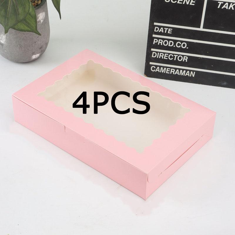 WTEMPO Faltbare Klarsichtfenster Geschenkboxen DIY Einfach Elegant Universelle Verpackungsboxen Ideal für die Aufbewahrung und das Verschenken empfindlicher Gegenstände