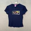 VTG The Powerpuff Girls Navy Blue Graphic T-Shirt Womens Medium Cartoon Network Unisex T-Shirt