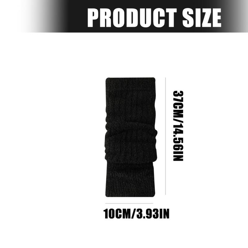 Thicken Knitted Half Finger Arm Covers Breathable Arm Protectors Warm Arm Sleeves For Work Sport Daily Activity