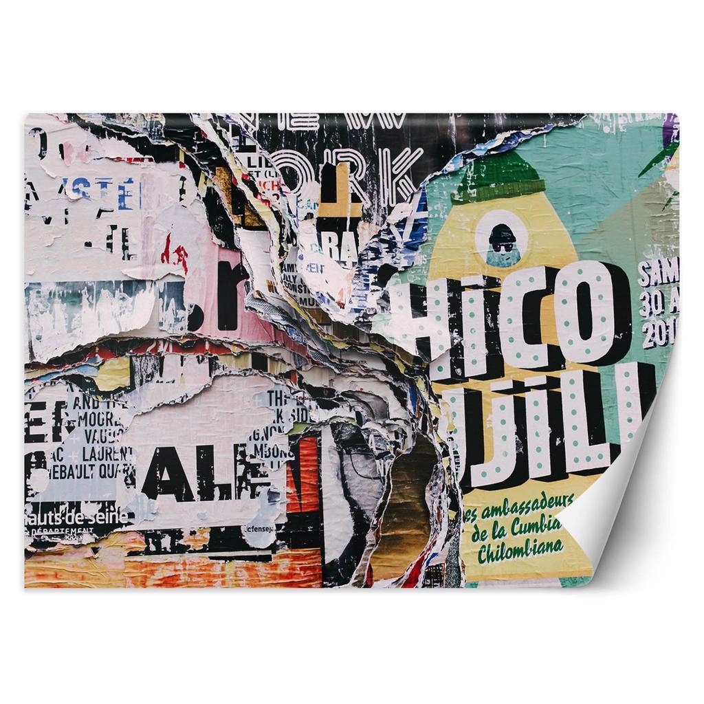 Wallpaper Grunge wall - old torn posters