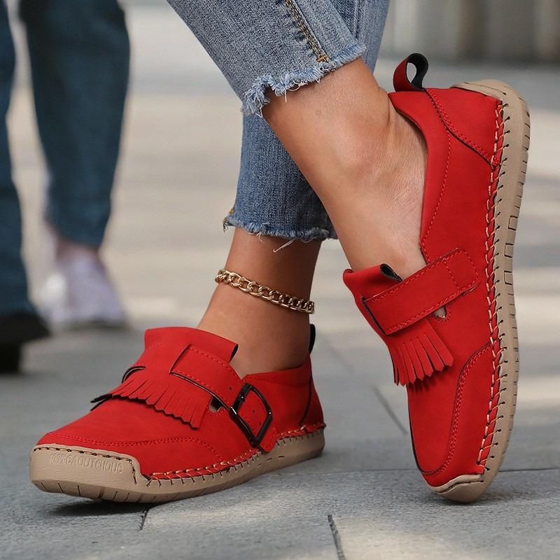 Fashion Loafers Women's 2025 Spring and Summer European and American Style Flat Sole Shoes Comfortable Casual Shoes Tamanos Femininos 43