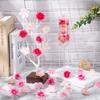 7/14Pcs Peach Blossom Petals Artificial Flower Heads Cherry Blossom Heads Home Room Decor Bridal Wedding Decoration Accessories