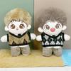 niannyyhouse 10cm Plush Clothes: Dress-Up Cotton Doll with Clothes, Shirt, Pants, Tie, Vest, Campus Wear, Accessories (Blue)