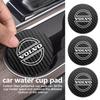 2pcs Car Drink Bottle Hoder Mat Sift-proof Protector Pad For Volvo S60 S80 S90 C30 XC40 XC60 XC70 XC90 V40 V60 V90 T6