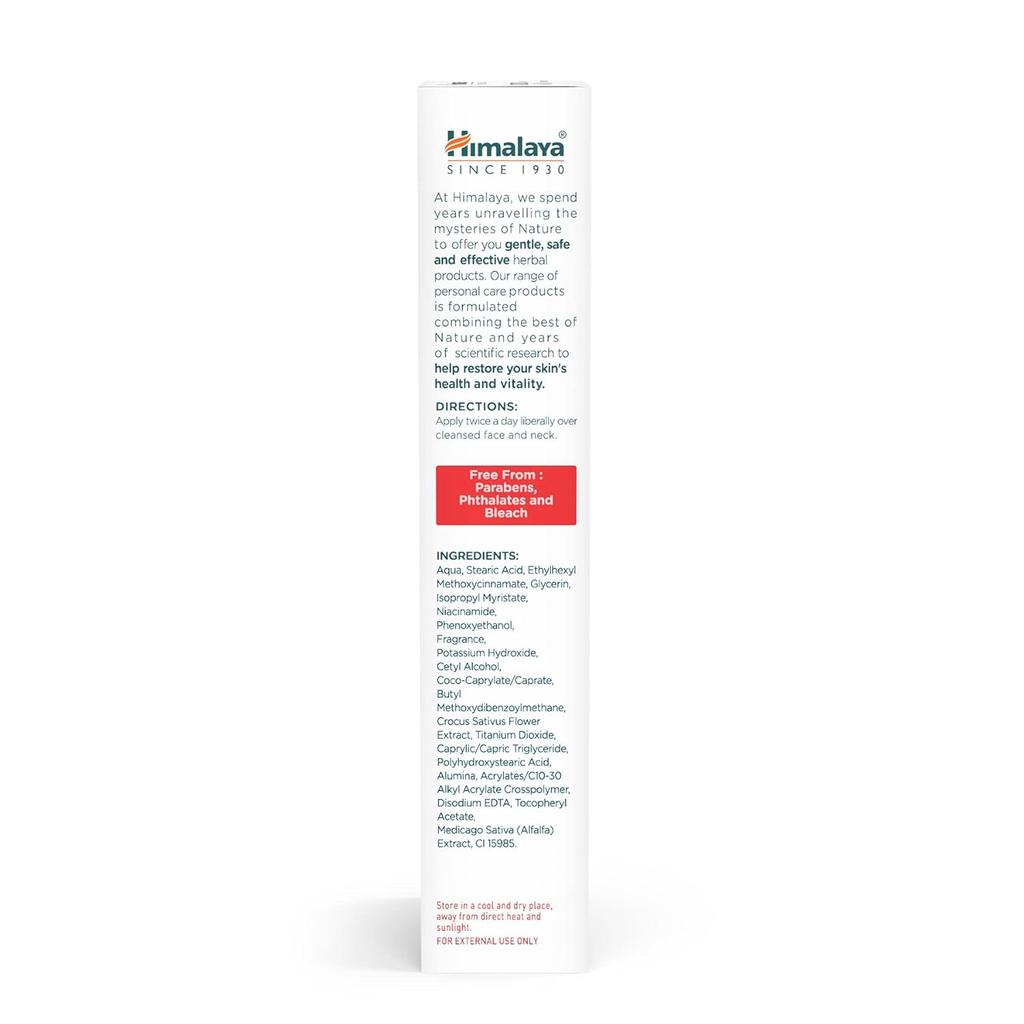 Himalaya Natural Glow Kesar Face Cream 25g For Radiant Even Tone Skin With UV Protection And Moisturizing Non Greasy Formula For Daily Use