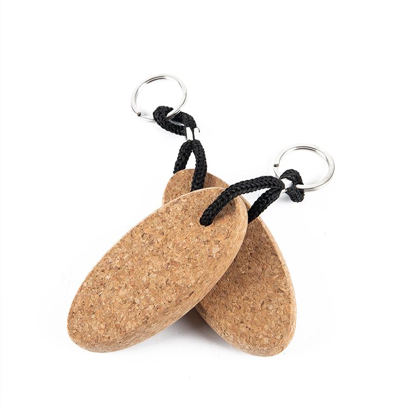 1Pc Cork Ball Keychain Floating Buoy Holder For Water Sports Beach Rowing Boats