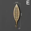 1PC Wall Hook Bag Keys Holder Iron Creative Leave Shape Entrance Single Hook For Clothes Coat Home Decoration