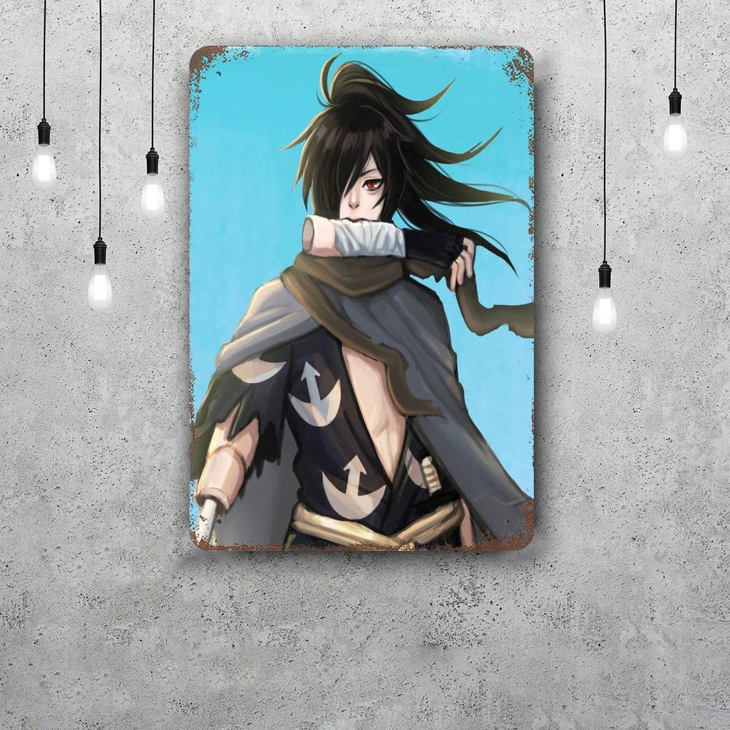hyakkimaru anime Vintage Metal Tin Signs Posters Decor Retro Metal Plaque Wall Art Decor for Garage Bar
