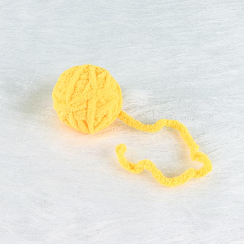 Interactive Sphynx Cat Bell Wool Ball Toy Multicolored Pet Toys for Cats Chinchilla Ragdoll Kitten Garfield mascotas Accessories
