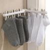 Yousheng Clothes Drying Rack Small Folding Underwear Hangers with 6 Clips 360 Degree Rotatable Multifunctional Laundry Hanger for Socks Towels Bras