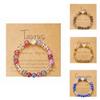 Twelve Constellation Colorful Natural Stone Crystal Beaded Bracelet Gift For Men And Women