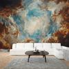 Vintage Sky Figure Tapestry European Church Ceiling Wall Hanging Living Room Background Poster Home Dormitory Studio Decoration