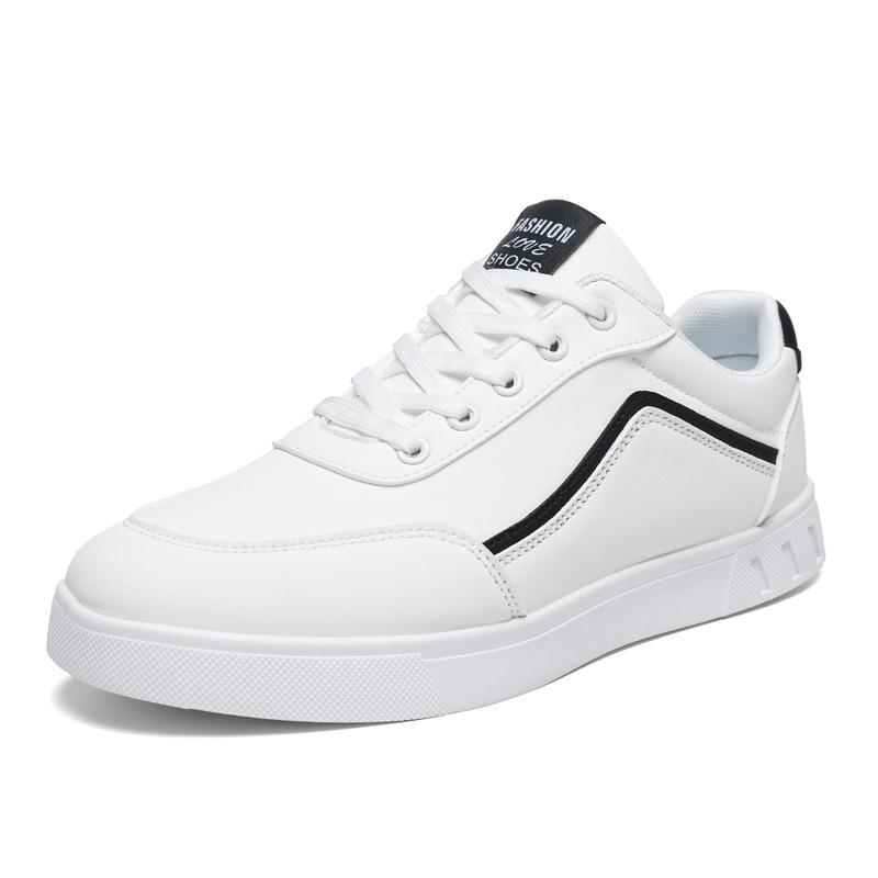 Versatile 2025 Plus Size Men's Fashion Sneakers - All-Season Soft Sole White Shoes