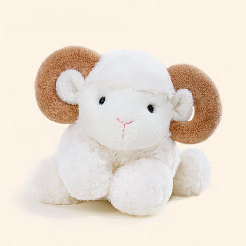 

мультяшная имитация ягненка плюшевая мягкая игрушка милая креативная тряпичная кукла детский подарок на день рождения кавайное декоративное украшение 38cm